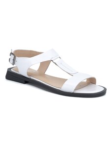 Dámské kožené sandálky Dapi bílé 27281