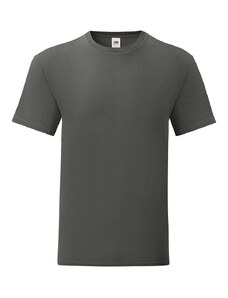 Graphite Iconic Combed Cotton T-shirt Fruit of the Loom