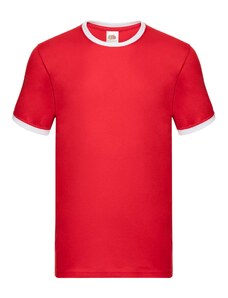 Men's red t-shirt Ringer Fruit of the Loom
