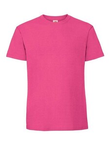 Pink Men's T-shirt Iconic 195 Ringspun Premium Fruit of the Loom