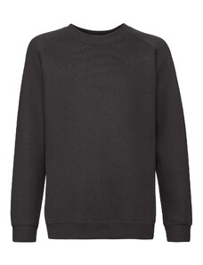 Czarna bluza dziecięca Raglan Sweat Fruit of the Loom