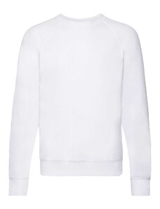 Biała bluza męska Lightweight Raglan Sweat Fruit of the Loom