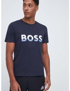 Boss Green Bavlněné tričko BOSS BOSS ATHLEISURE s potiskem
