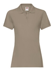 Khaki women's Polo Fruit of the Loom