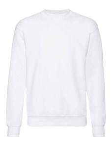 Men's White Sweatshirt Set-in Sweat Fruit of the Loom