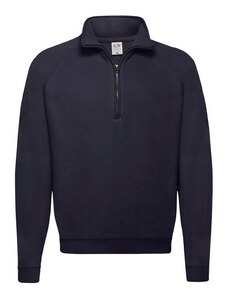 Granatowa bluza męska Zip Neck Sweat Fruit of the Loom