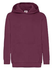 Burgundy children's sweatshirt Classic kangaroo Fruit of the Loom