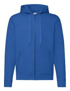 Blue Zippered Hoodie Classic Fruit of the Loom