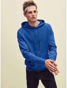 Blue Men's Hooded Hoodie Sweat Fruit of the Loom