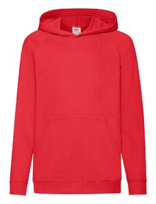 Red children's hoodie Fruit of the Loom