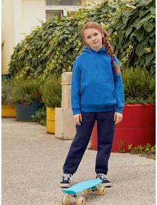 Niebieska bluza dziecięca Hooded Sweat Fruit of the Loom