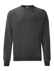 Dark Grey Men's Sweatshirt Set-in Sweat Fruit of the Loom