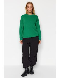 Trendyol Green Waist Elastic Detail Knitted Sweatshirt