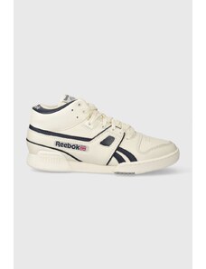 Kožené sneakers boty Reebok béžová barva