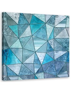 Gario Obraz na plátně Modrý geometrický vzor - Andrea Haase Rozměry: 30 x 30 cm