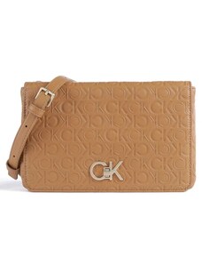 Calvin Klein Relock crossbody kabelka logo světle hnědá