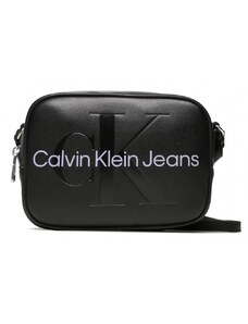 Calvin Klein camera crossbody bag mono černá