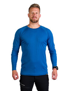 Northfinder Pánské technické tričko s dlouhým rukávem Polartec ALPHUBEL modrá