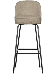 Hoorns Béžová bouclé barová židle Tergi 80 cm