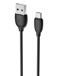 Borofone Kabel BX19 USB na Micro USB 1m Černá