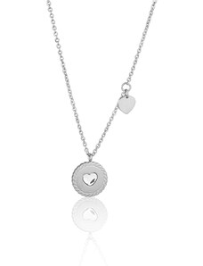 JVD Dámský ocelový stříbrný náhrdelník SSSN0052XG10045