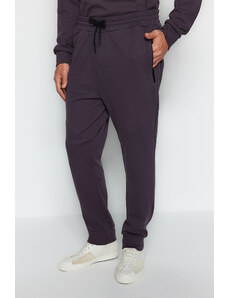 Trendyol Limited Edition Anthracite Regular/Normal Cut Zipper Pocket Thick Sweatpants