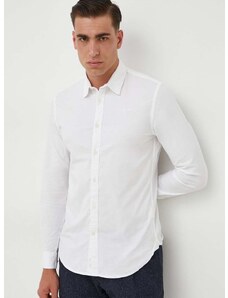 Košile Pepe Jeans COVENTRY pánská, bílá barva, slim, s klasickým límcem