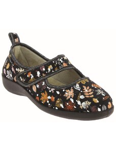 Taillis dámská obuv černá s květy Fargeot/PodoWell
