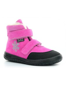 Jonap Jerry zima růžová devon vločka vlna barefoot boty