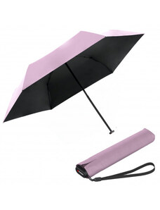 Knirps KNIRPS US.050 ROSE WITH BLACK - lehký dámský skládací plochý deštník