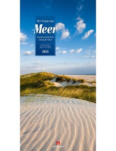 Ackermann Kunstverlag Nástěnný kalendář Sny o moři / Der Traum vom Meer - Literatur-Kalender 2024 24AC2476