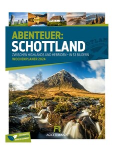 Ackermann Kunstverlag Nástěnný kalendář Skotsko - týdenní plánovač / Schottland - Zwischen Highlands und Hebride 24AC2494