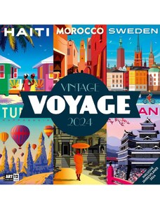Ackermann Kunstverlag Nástěnný kalendář Vintage Voyage - Cestovní plakáty / Vintage Voyage - Reiseposter - Kalen 24AC4403
