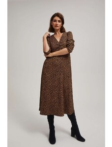 Moodo Midi šaty s leopardím vzorem