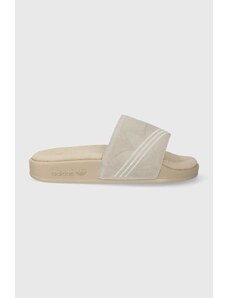 Pantofle adidas Originals Adilette Premium pánské, béžová barva, IG7488