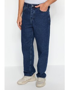 Trendyol Pánské Námořnická modrá Baggy Fit Jeans Džínové kalhoty