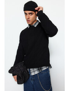 Trendyol Limited Edition Black Regular/Real Fit Premium Soft Touch Sweatshirt