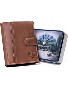Peterson Značková pánská kožená peněženka s přeskou (GPPN380)