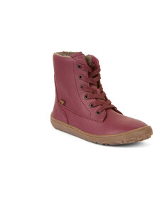 Zimní boty Froddo barefoot tex laces BORDEAUX dětské AW23