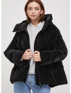 Péřová bunda Hetrego dámská, černá barva, zimní, oversize