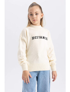 DEFACTO Girl Regular Fit Crew Neck Pullover