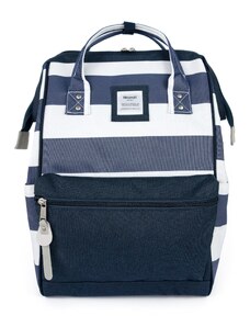 Himawari Unisex's Backpack Tr23099-2 Navy Blue/White