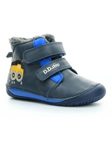 D.D.Step W070-337A modré zimní barefoot boty