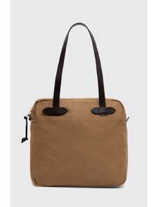 Taška Filson Tote Bag With Zipper béžová barva, FMBAG0005