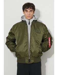 Bomber bunda Alpha Industries MA-1 D-Tec 183110 257 zelená barva, přechodná