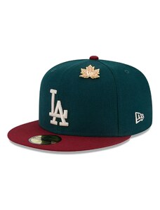 New Era LA Dodgers MLB Contrast World Series Dark Green 59FIFTY Fitted Cap 60364479