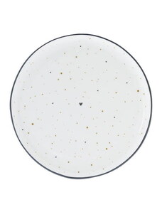 Bastion Collections Porcelánový dezertní talíř Little Dots 19 cm