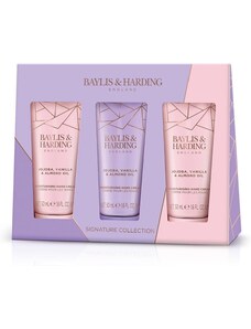 BAYLIS & HARDING dárková sada krémů na ruce Jojoba, Vanilka a Mandlový Olej, 3x50ml