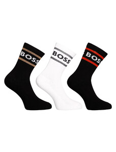 3PACK ponožky Hugo Boss vysoké vícebarevné