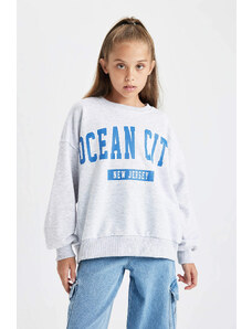 DEFACTO Oversize Fit Crew Neck Sweatshirt